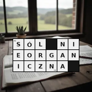 Hasło krzyżówkowe nieorganiczny związek chemiczny o budowie soli - sól nieorganiczna – rozwiązanie, synonimy, podpowiedzi i definicje krzyżówkowe